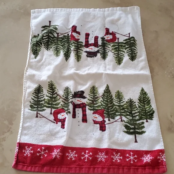 Bed Bath Beyond Bath Snowmen Handkitchen Towel Poshmark
